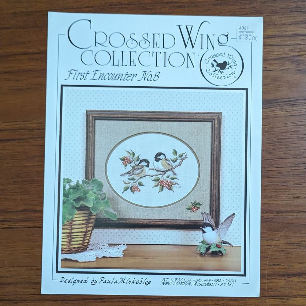 Crossed Wing Collection First Encounter Birds Cross Stitch Pattern